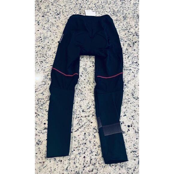 Santic Women's Cycling Pants with Padded Bike 3/4 Capri with Pockets - Picture 3 of 5